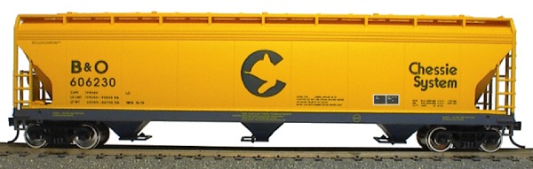 Chessie System 3-Bay ACF Covered Hopper