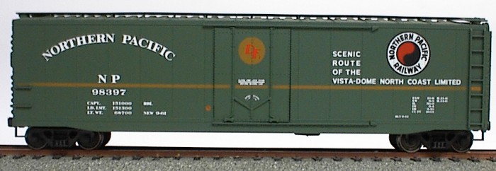 Northern Pacific 50' Steel Boxcars