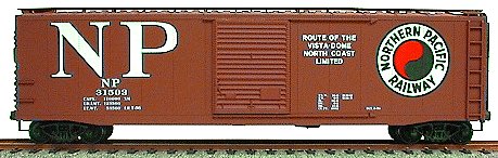 Northern Pacific 50' Steel Boxcars
